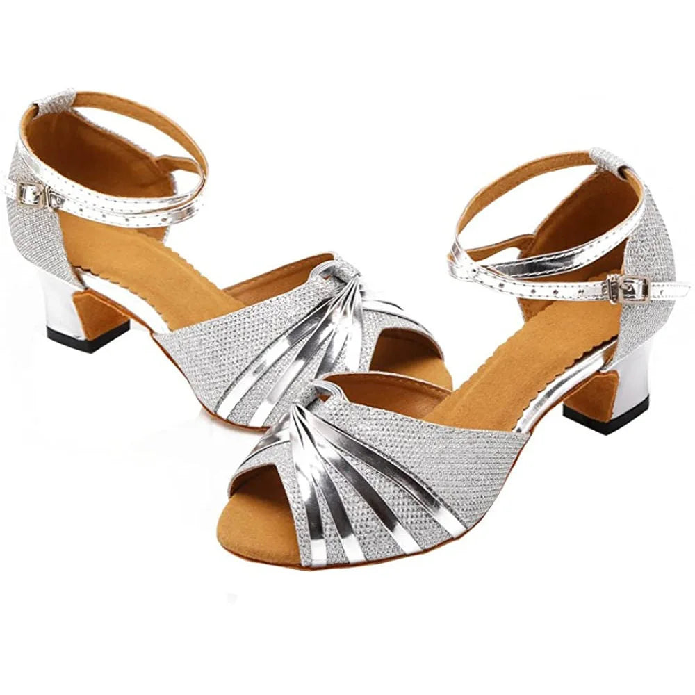 Black Latin Dance Shoes High Heel Jazz Sandals Tango Indoor Ballroom Summer Party Dancing for Women Practice 2025 Modern Dance