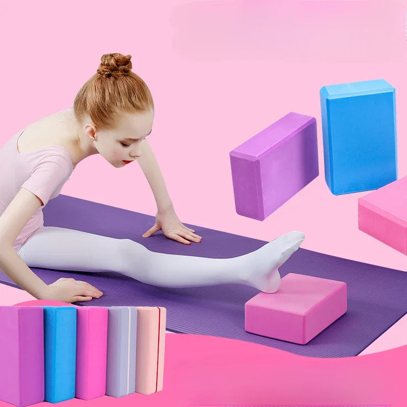 Dance Yoga Blocks Cubes Pilates Bricks Sports Yoga Supplies Exercise Fitness Eva Reinforcement Mats Home Exercise Equipment