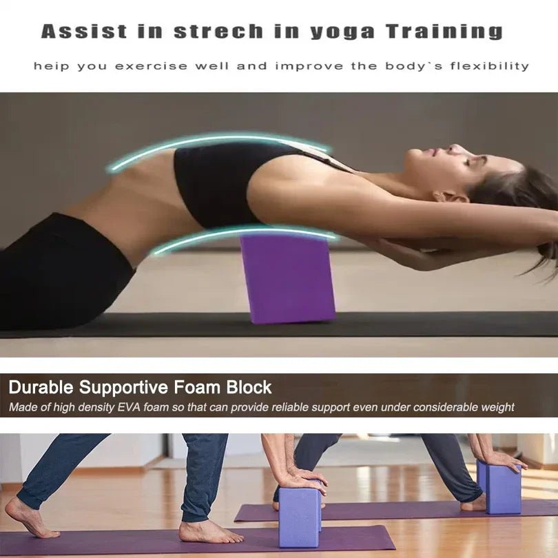 Dance Yoga Blocks Cubes Pilates Bricks Sports Yoga Supplies Exercise Fitness Eva Reinforcement Mats Home Exercise Equipment