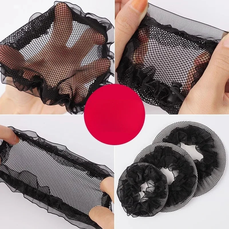 Hair Nets for Bun Covers for Hair Ballet Girls Ballet Dance Elastic Hairnets Hair Accessories for Women Girls