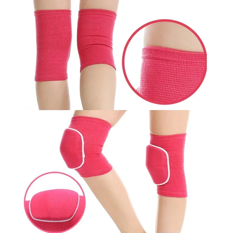 2pcs Dance knee pads Sports Compression Knee Pads Elastic Knee Protector Thickened Sponge Support roller volleyball Training