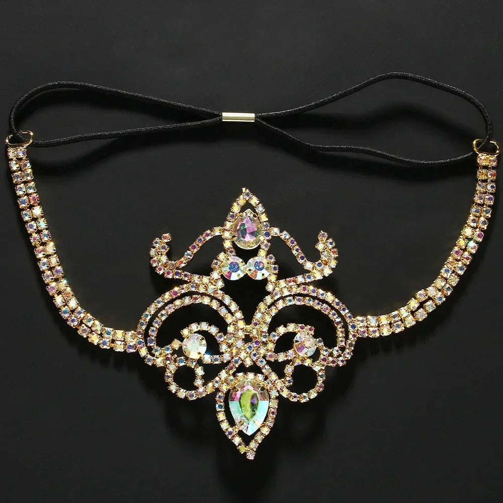 Belly Dance Rave Colorful Crystal Thigh Chain  Accessories Gift 2025 Beach Bikini Geometric Sexy Leg Jewelry Dress for Women